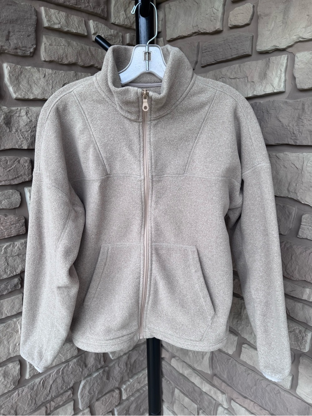 Girlfriend Collective Fleece Zip Up Jacket